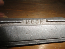 reproduction fuel block  , cast aluminium .  " MOON  "