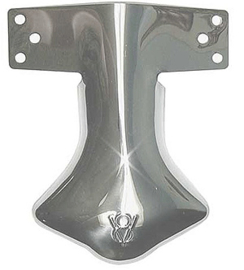 Exhaust Deflector - Stainless Steel - Stamped With V8 Logo