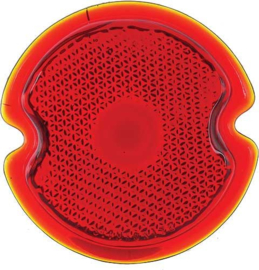 1933-1948 Tail Light Glass Lens - Red