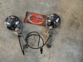 VINTAGE FOG LIGHT SET INCL BUMPER MOUNT  5 INCH