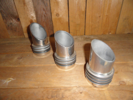 Finned N.O.S. MAUND Velocity Stacks ( set off  three  ) 2 5/8 inch fit   cover only  ,