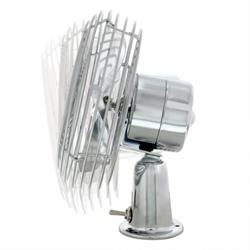 United Pacific 40848 Chrome 6" All Metal Heavy Duty Fan, 12v