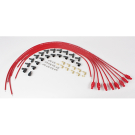 Taylor 70255 8mm Spark Plug Wires, Straight, Resistor Core, Red