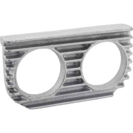 OTB Gear - Under Dash Gauge Panel - 2 Hole - Finned -