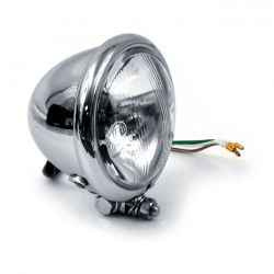 BATES STYLE 4-1/2" 35/35W HEADLAMP. CHROME