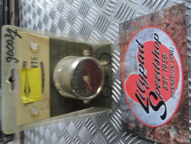 MINI SPEEDOMETER, 1:1 KMH CHROME WITH BLACK FACE PLATE