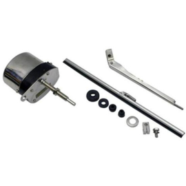 Universal Stainless 12 Volt Electric Windshield Wiper Motor Kit