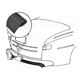 Rear Bumper To Body Rubber Seal - Ford Passenger