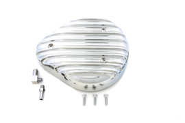 V-Twin Manufacturing Canada – Chrome Finned Tear Drop Air Cleaner COVER