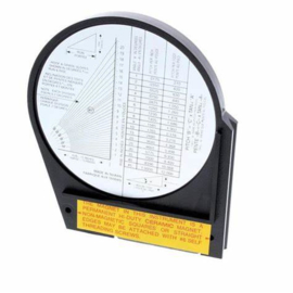 DECO Magnetic Angle Finder Gauge Tool, 4.14 In. Diameter