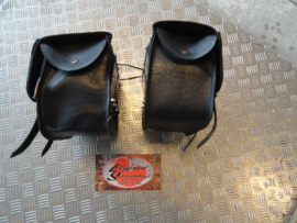 SMALL  LEATHER BAGS  ( FITS HD SOFTAIL 1989-2000 )