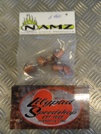 NAMZ OIL LINE HOSE CLAMPS, COPPER ( 6X CLAMP  )