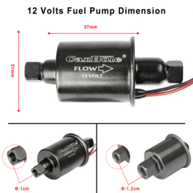 universal inline electric fuel pump 12 volt