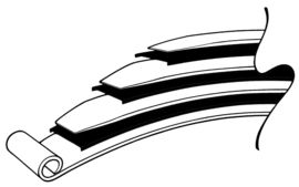 1928-1948 Ford Poly-Slide Spring Liner - 1 3/4  Inches Wide - 20 Feet Long