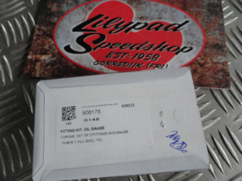 FITTING KIT, OIL GAUGE. CHROME