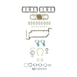 Engine Gasket Set - Complete - Fel-Pro Brand - Steel Head Gaskets - Ford Flathead V8 90 & 95 & 100 HP 24 Stud Engine1938-48