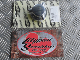 KROMETT, GAS CAP COVER SMALL. CHROME