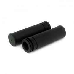 OEM STYLE GRIP SET WITH E-THROTTLE SLEEVE. BLACK