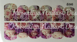 Water Decal Nail Wrap 896