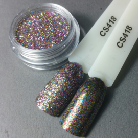Crystal Nailart Sugar Sparkling Multi Color 418