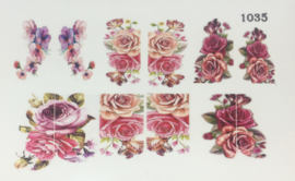 Water Decal Nail Wrap 1035