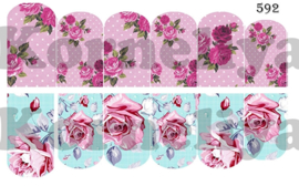 Water Decal Nail Wrap 592