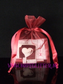 Minisetje Red Wine Heart Classic