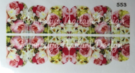 Water Decal Nail Wrap 553