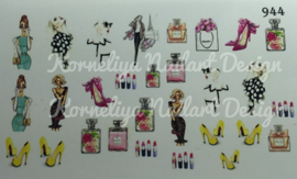 Water Decal Nail Wrap 944