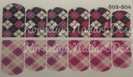 Water Decal Nail Wrap 803-804