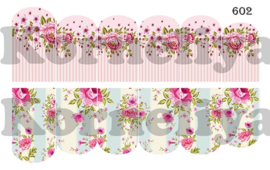 Water Decal Nail Wrap 602