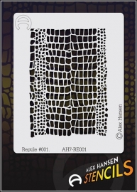 Alex Hansen Small Stencil Reptile #001 (AH7-RE001)