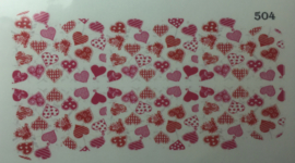 Water Decal Nail Wrap 504