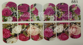 Water Decal Nail Wrap 881