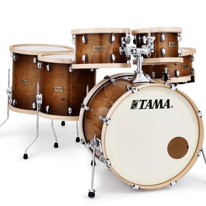 TAMA SLP Maple woodhoop set 22-10-12-14f-16f en 14sn...1550,- (demo)