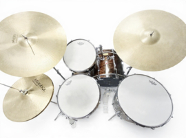 PREMIER 303 in mahony duroplastic 20-12-14-16fl ...799,-   Eerste Premier-set Ringo Starr bij Beatles voor hij op Ludwig overging...