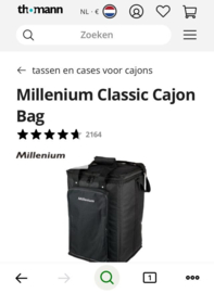 CAJON Thomann TCA Bass Boost met speciaal  DG Gregorio Cajon pedal...samen 185 euro