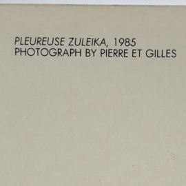pierre et gilles "pleureuse zuleika" ansichtkaart art postcard 1985