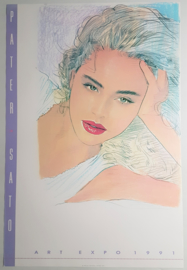 sato, pater print poster woman art expo USA 1991