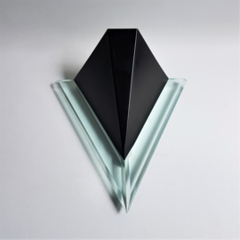 wandlamp wall lamp plexi pyramide 1980s