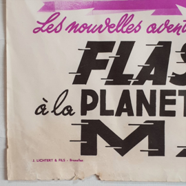 flash gordon's trip to mars SF film movie poster belgium 1950s