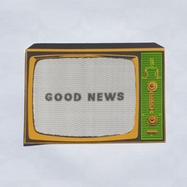 schmölz, m ansichtkaart art TV "good news" postcard 1980s