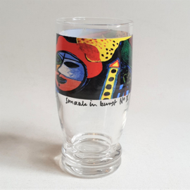 glas + schotel corneille drinking glass + saucer 1990s