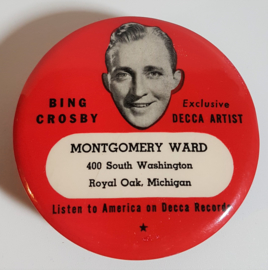 crosby, bing LP schoonmaker record cleaner brush decca 1940s / 1950s