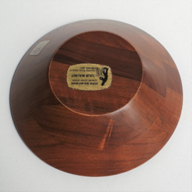 hout kom schaaltje bowl ozark walnutware bowl 1960s