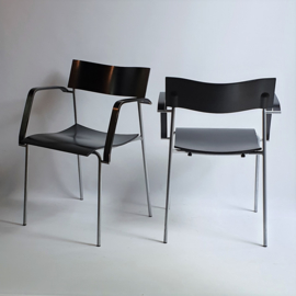 stoelen set pair of dinner chairs johannes foersom & peter hiort-lorenzen sweden 1998