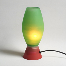 tafellamp glas desk lamp vandeheg glass 1990s