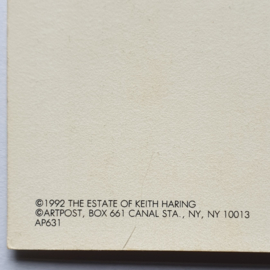 haring, keith estate of art postcard 1992