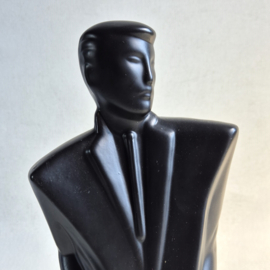 beeld figurine lindsey b. style gentleman buste black 1980s