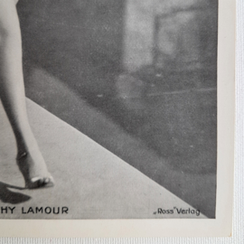 lamour, dorothy kaart pin-up photo card ross verlag 1940s
